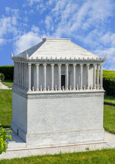 The real Mausoleum at Halicarnassus is now a ruin but it was finished, in 351 BC, more quickly than Union Terrace Gardens.