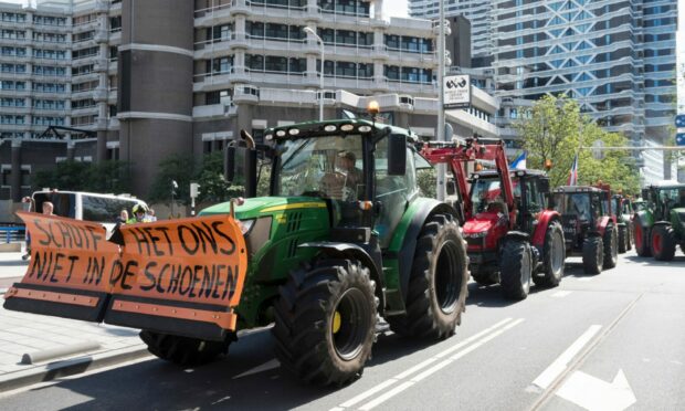 PLEA: Dutch farmers protest against measures to cut down nitrogen emissions.