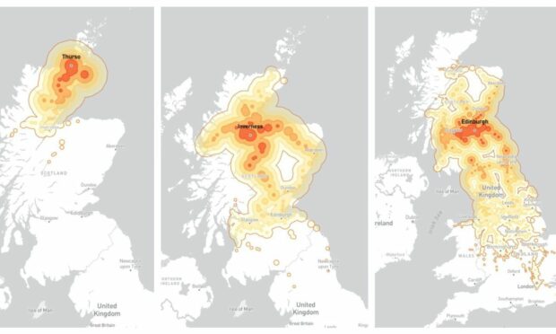 The interactive map shows how far you can travel within five hours from stations all across the UK and Europe.