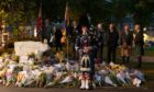 Ballater turned out to reflect on the Queen's death. Supplied by Rebecca McGregor.