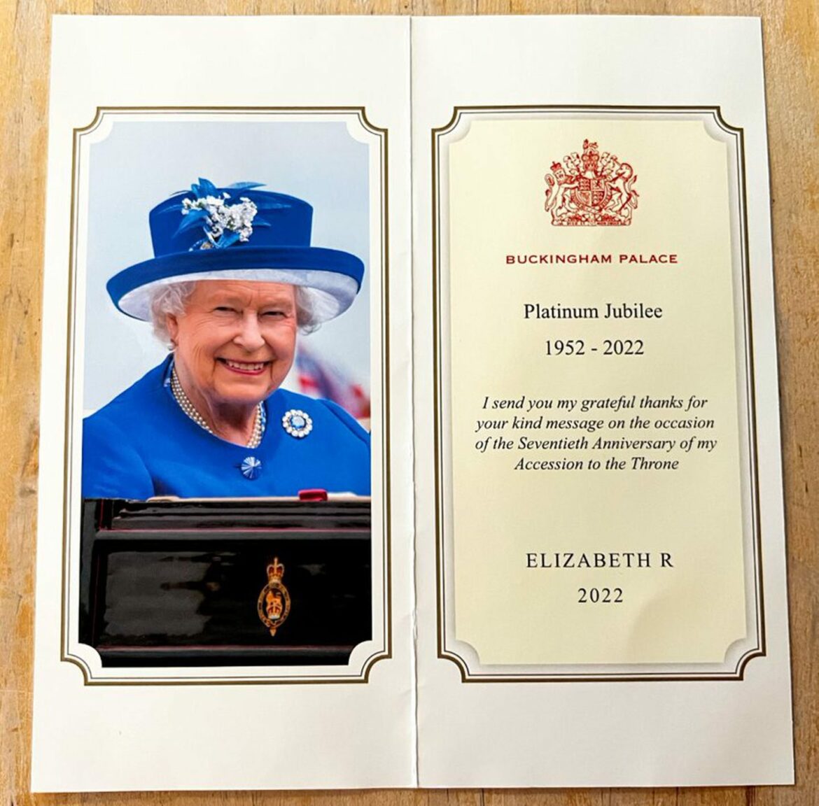 Queen Elizabeth Muirtown Primary letter arrives day after death