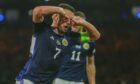John McGinn opens the scoring for Scotland against Ukraine.