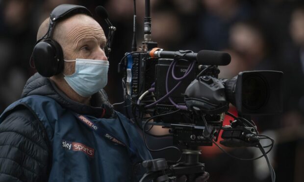 Sky Sports cameras before a cinch Premiership match between Motherwell and Rangers. The broadcaster has struck a deal to screen Scottish Women's Premier League (SWPL) games for the first time.