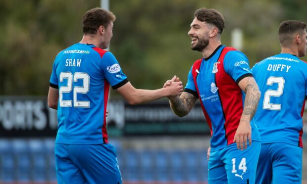 Nathan Shaw and George Oakley both netted against Brechin City.