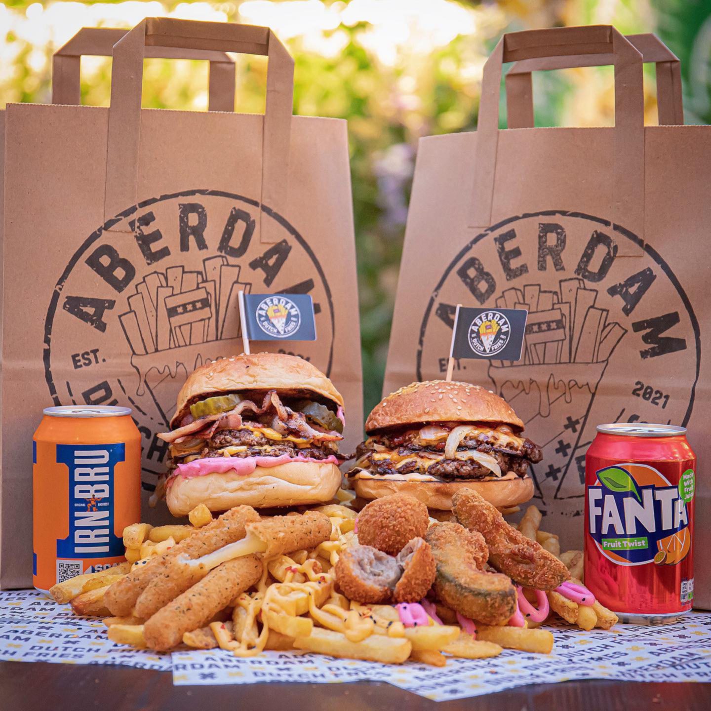 Aberdam burgers and dirty fries