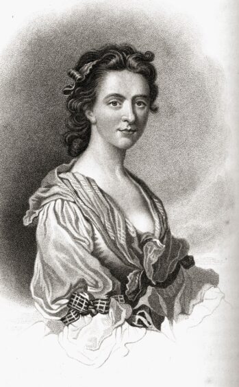 An engraving of Flora MacDonald