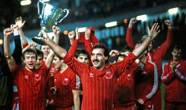 Willie Miller captained Aberdeen to glory in the European Cup-Winners Cup in 1983.
