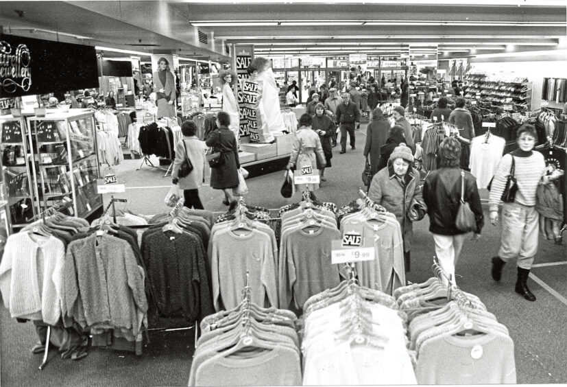 Customers browsing the fashion department in the Union Street branch.
