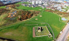 St Fittick’s Park in Torry from above.