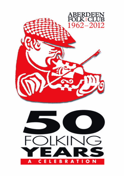 Poster for Aberdeen Folk Club's 50th anniversary in 2012