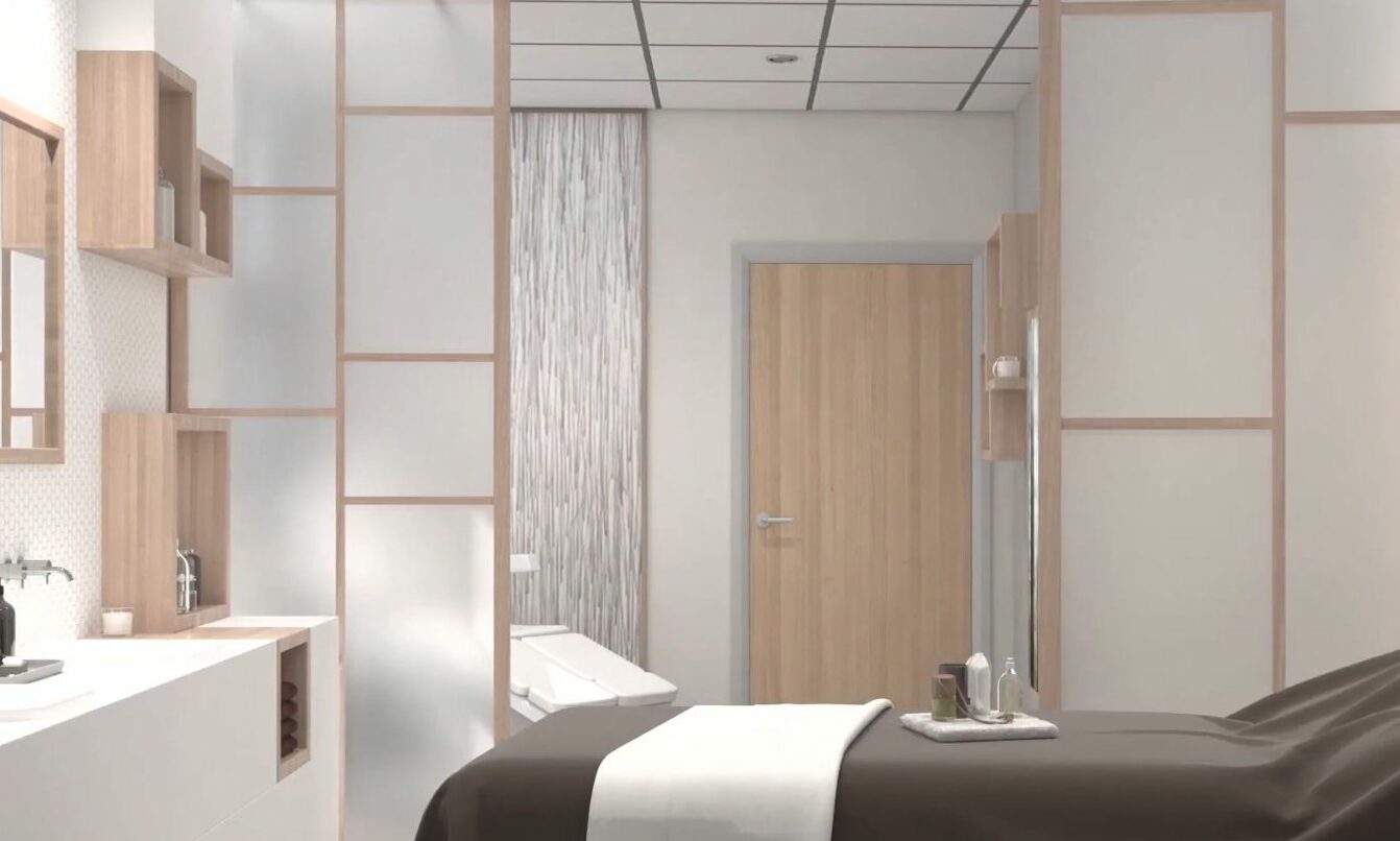 Artist's impression of the complementary therapy room in Anchor Centre, Aberdeen