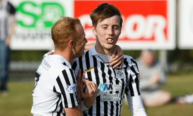 Russell Dingwall and Kane Hester got the goals for Elgin City. Image: Bob Crombie.