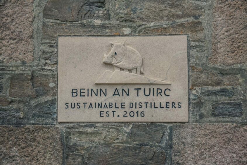 Beinn an Turic stone sign