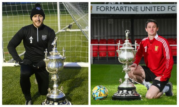 Fraserburgh's Bryan Hay, left, and Formartine United's Stuart Smith are both hoping to win the Evening Express Aberdeenshire Cup