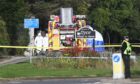 Emergency services remain at the scene where a body was discovered in Dyce. Picture by Chris Sumner/DC Thomson.