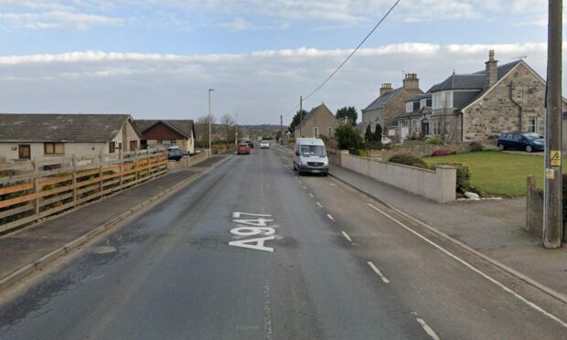The incident happened on Oldmeldrum's Albert Road. Supplied by Google Maps.
