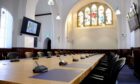 Shetland council chamber at St Ringans Church in Lerwick.