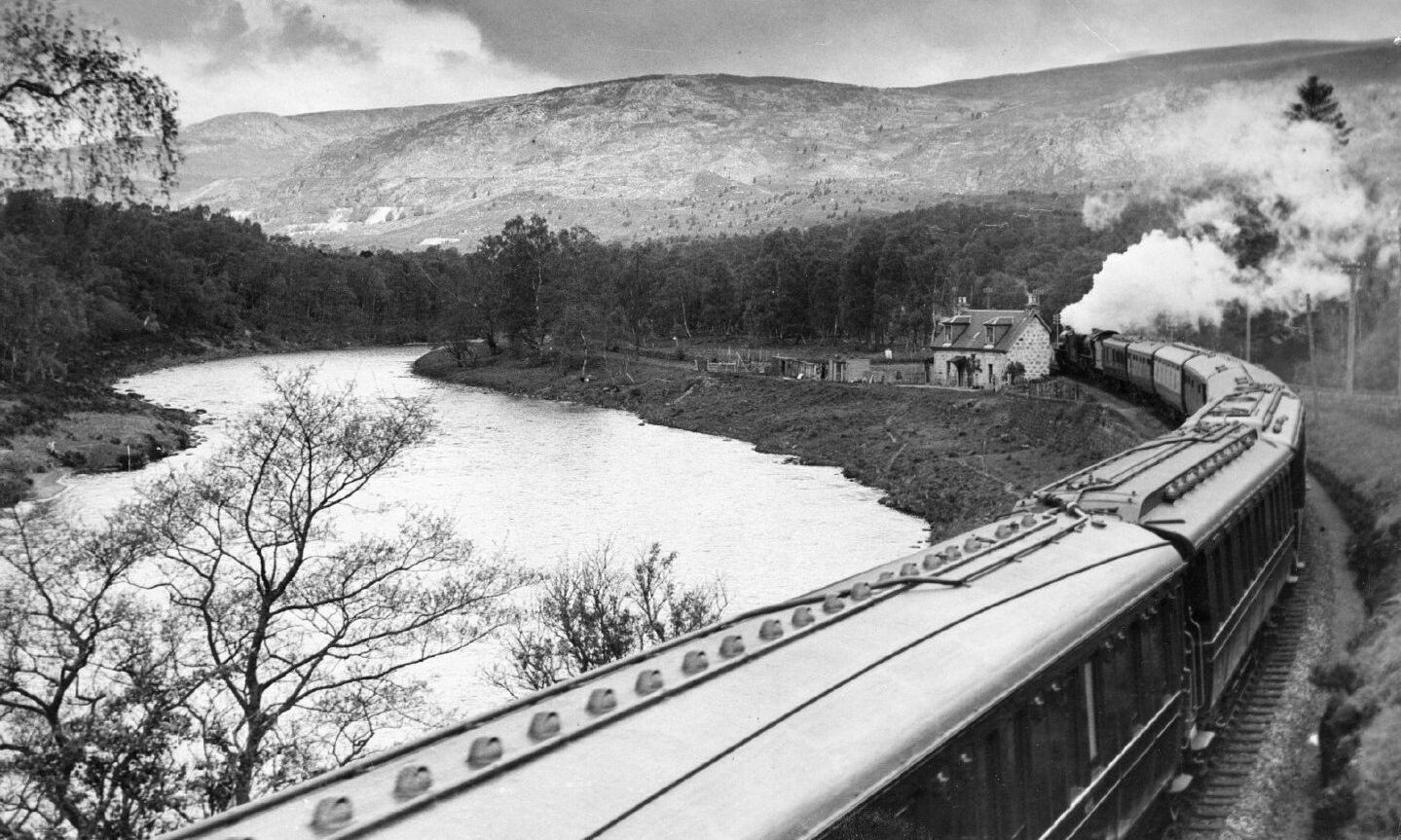 FIT FOR A QUEEN: The Royal Train steams through Deeside to Ballater.