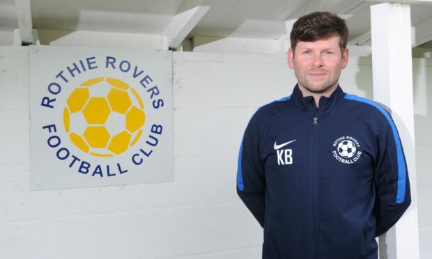 Rothie Rovers manager Kevin Beaton. Image: Darrell Benns/DC Thomson