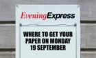 Check out our list to find out where you can get your Evening Express and The Press and Journal on Monday.