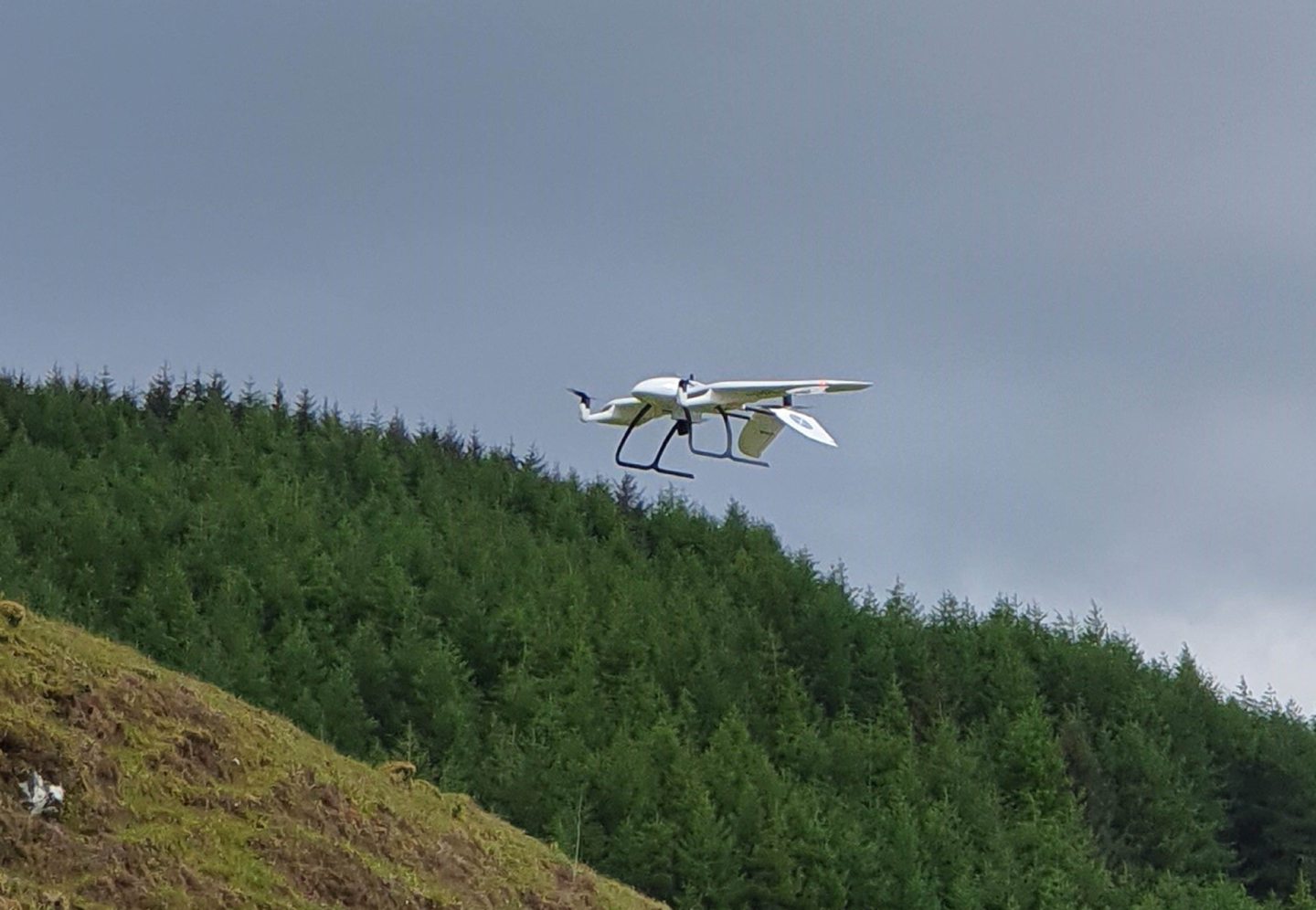A drone test was carried out in Argyll and Bute in 2020. Picture by Skyports/ PA Wire