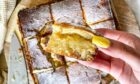 Enjoy these lemon tart blondies as created by Scottish baking blogger Florence Stanton of Tasting Thyme.