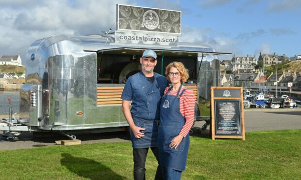 Coastal Pizza is bringing a taste of Italy to Moray. Pictured is owner Gareth Edwards alongside his wife, Sarah.