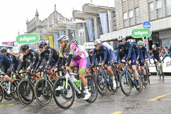 Tour of Britain begins in Aberdeen. Picture by Kath Flannery.