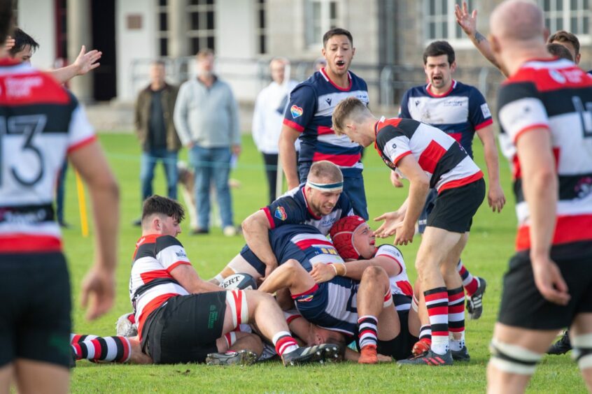 Aberdeen Grammar chase their first win of the season against Melrose this weekend. Image: Kami Thomson/DC Thomson