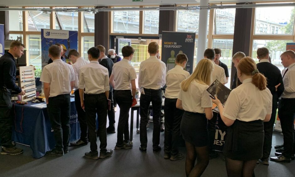 Students were able to learn more about apprenticeships, job roles and opportunities from across the Highlands