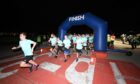 More than 300 runners completed the midnight charity dash. Supplied by Aberdeen International Airport.