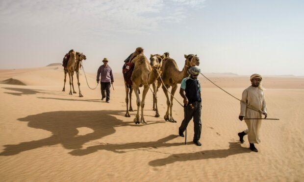 Mark Evans crossed the Empty Quarter desert in the Middle East