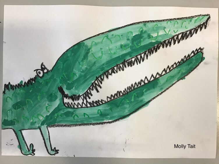Molly, P2, Favourite Roald Dahl book: "The Enormous Crocodile"