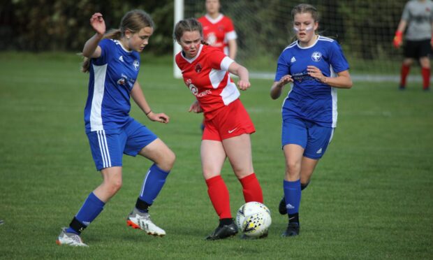 Orkney hosted Shetland last weekend for the first ever inter-island girl's football tournament . (Photo by Orkney Photographic/Scottish Sea Farms)