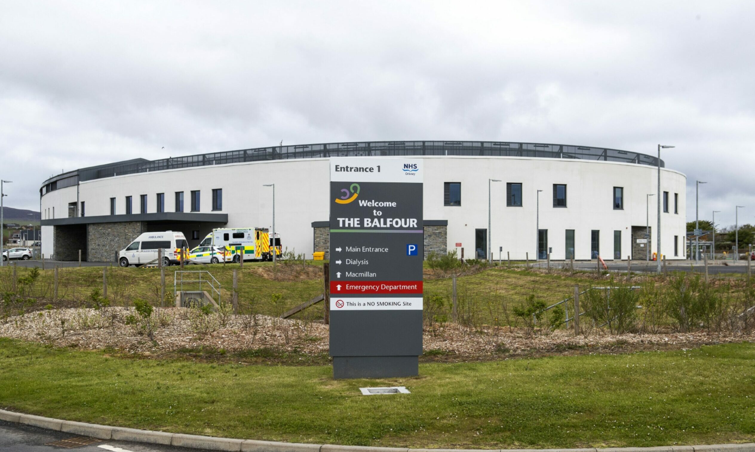 Exterior of Balfour Hospital.