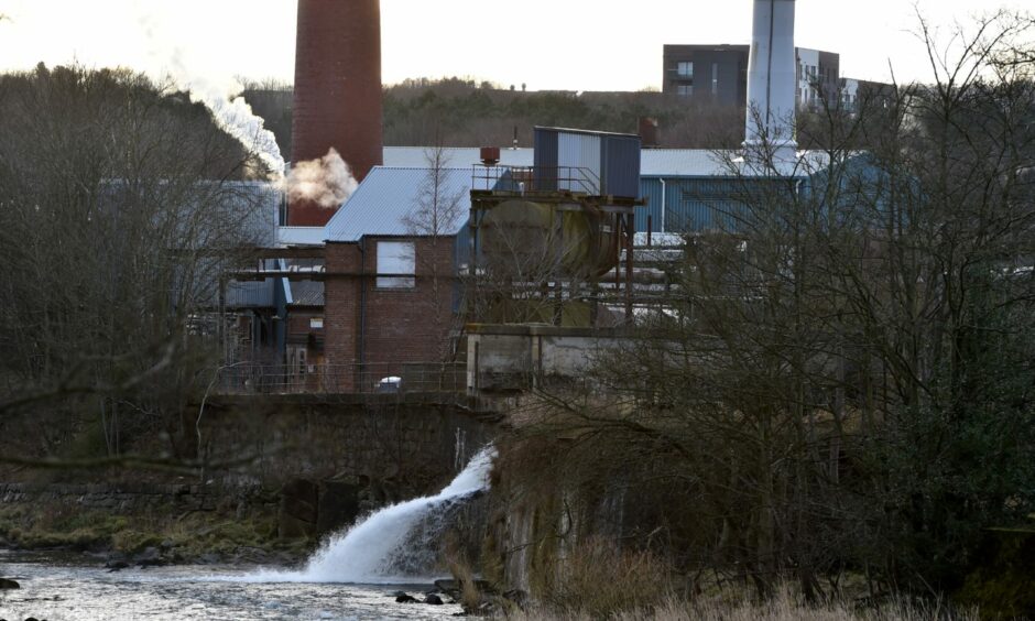 The combined heat and power plant at Stoneywood mill is more than 25 years old. Administrators say the ageing equipment, paired with current energy prices, "absolutely contributed" to the financial struggles. Picture by Kenny Elrick/DCT Media.