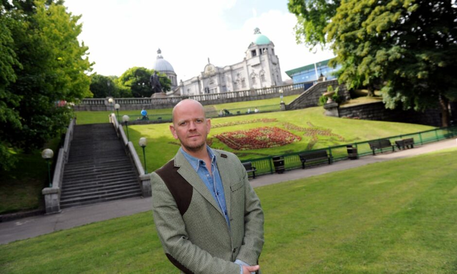 Steve Bothwell was one of the readers to react to planting progress in Union Terrace Gardens (UTG). He previously had planning permission for a cafe in the city centre park. Picture by Kami Thomson/DCT Media.