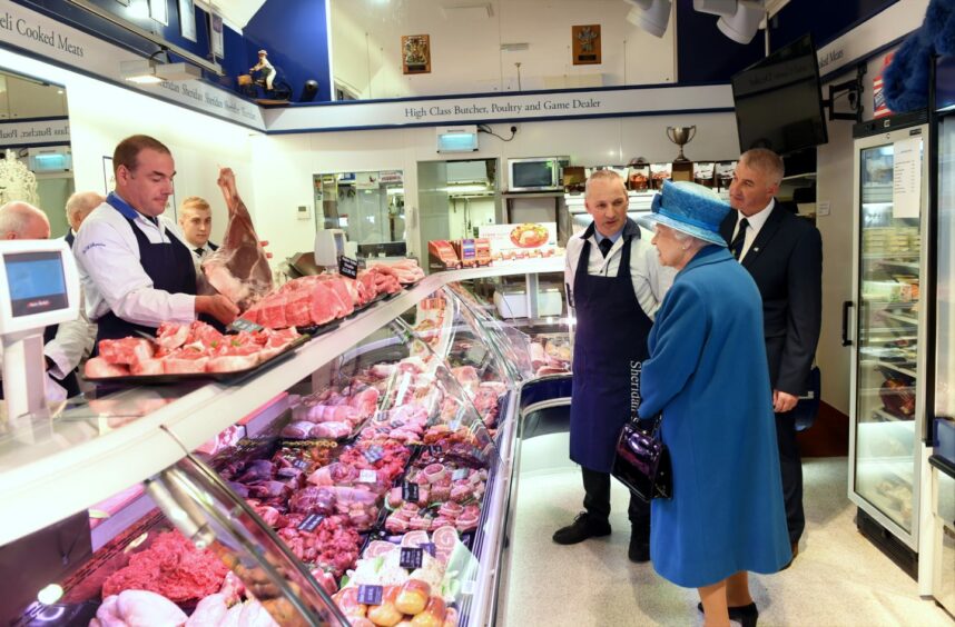 The Queen visiting HM Sheridan.