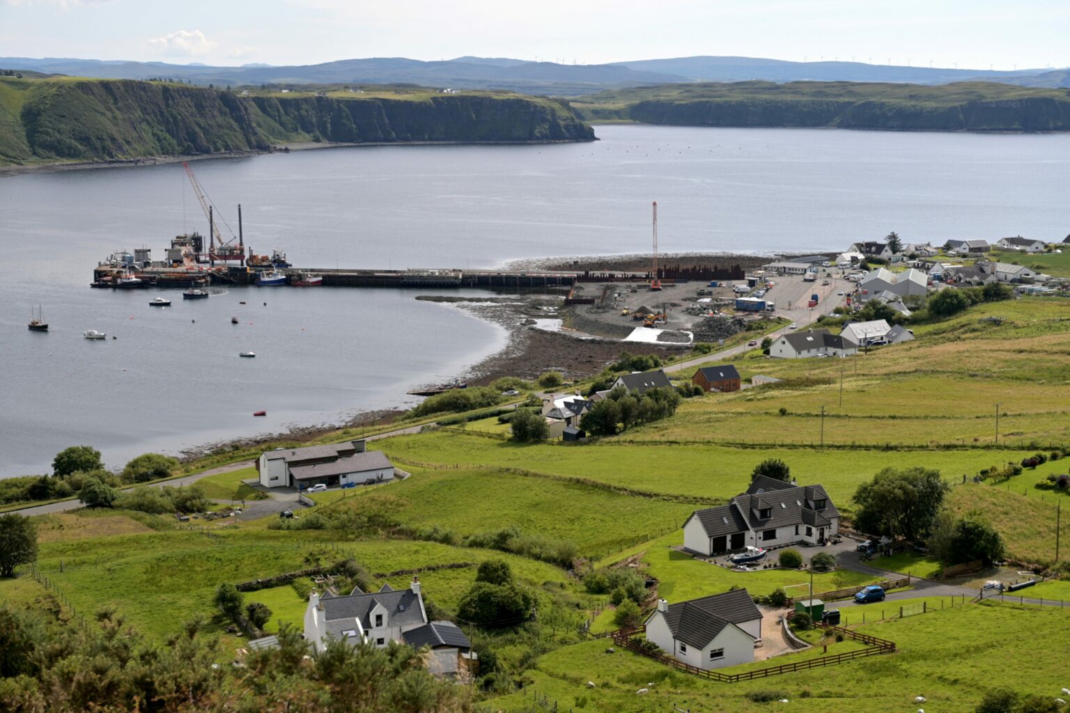 Uig Uig Harbour improvement plans released while Skye pier is closed