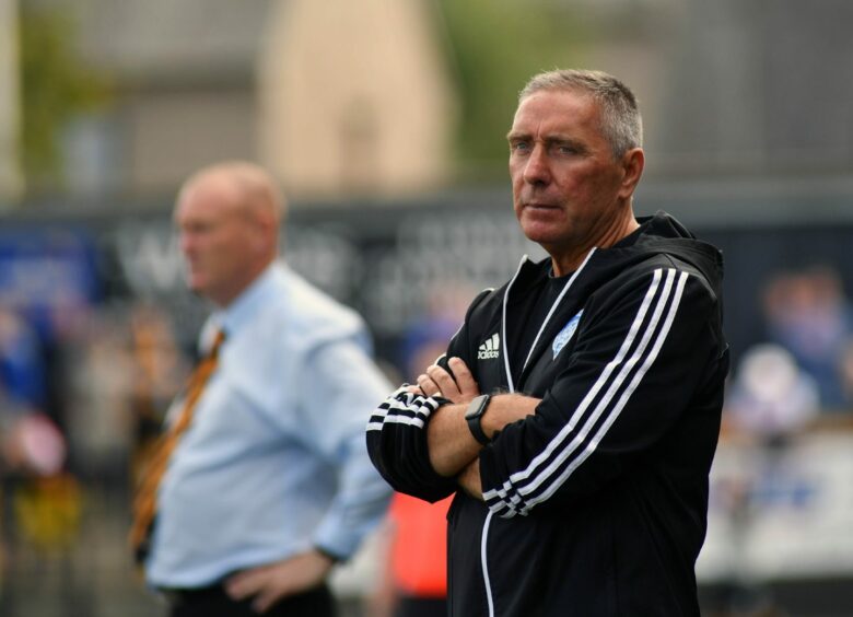 Peterhead manager Jim McInally. Photo by Duncan Brown