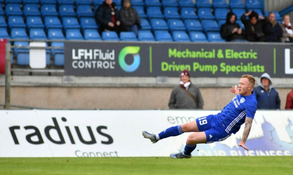 Conor O'Keefe returned from a long-term injury against Dunfermline.