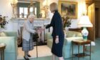 Queen Elizabeth II welcomes Liz Truss during an audience at Balmoral. Photo by Jane Barlow/PA Wire.