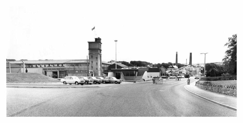 1978: Stoneywood Paper Mill. Image: DC Thomson archives.