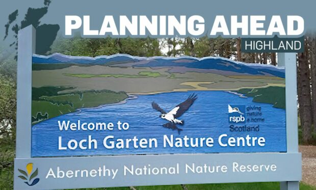 The demolition of existing toilets and new visitor hub is proposed at RSPB Loch Garten Nature Centre near Nethy Bridge.
