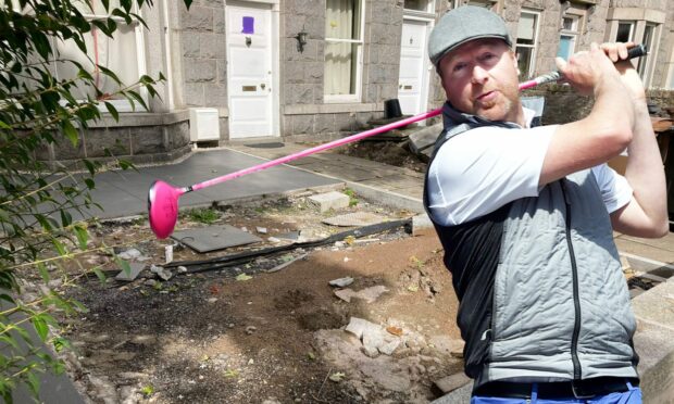 David Harris has already spent £6,000 on a garden revamp he may be ordered to undo