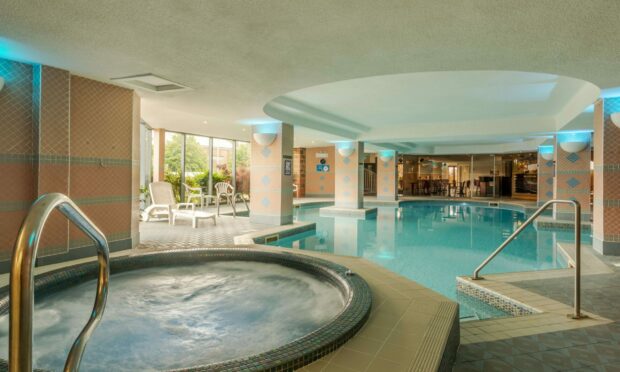 The jacuzzi and pool area.