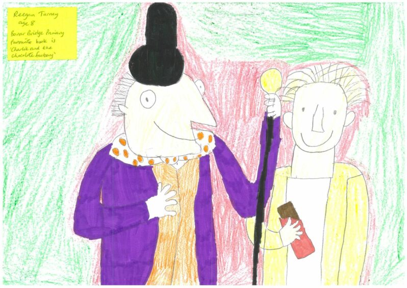 Reegan, Age 8, Favourite Roald Dahl book: "Charlie and the Chocolate Factory."