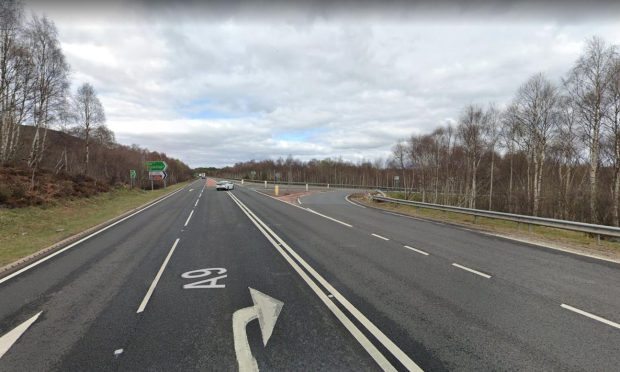The A9/A95 junction near Garnish. Image: Google Maps.