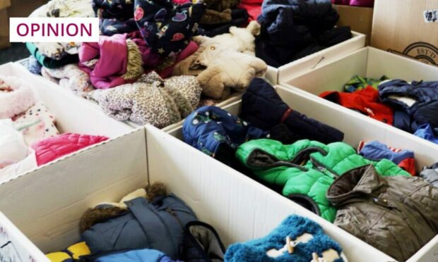 Boxes of clothes donated to north-east charity, Abernecessities (Photo: Abernecessities)