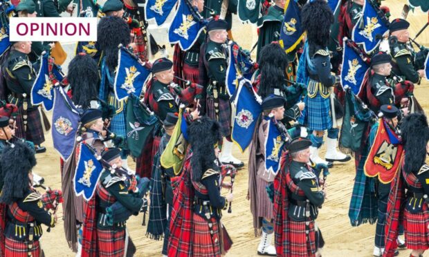 Bagpipers play at the recent funeral of Queen Elizabeth II (Photo: Shutterstock)